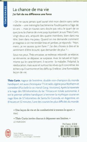 Produktbild La chance de ma vie : j'ai fait de ma différence une force (Französisch, Curin Théo, 2023)