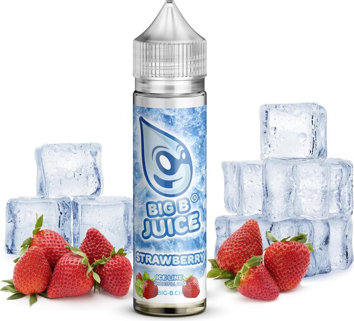 Big B Juice E-Liquid ICE Line, Fragola 50ml 'Shortfill (Fragola)