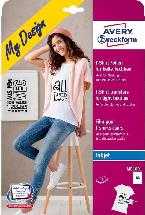 Produktbild Avery Textilfolie für leichte Textilien