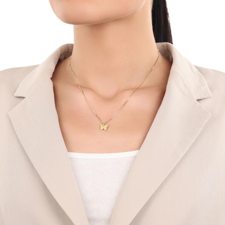 Produktbild Amor Anhänger für Damen, Gold 375 | Schmetterling (Gold 375, 9 ct)