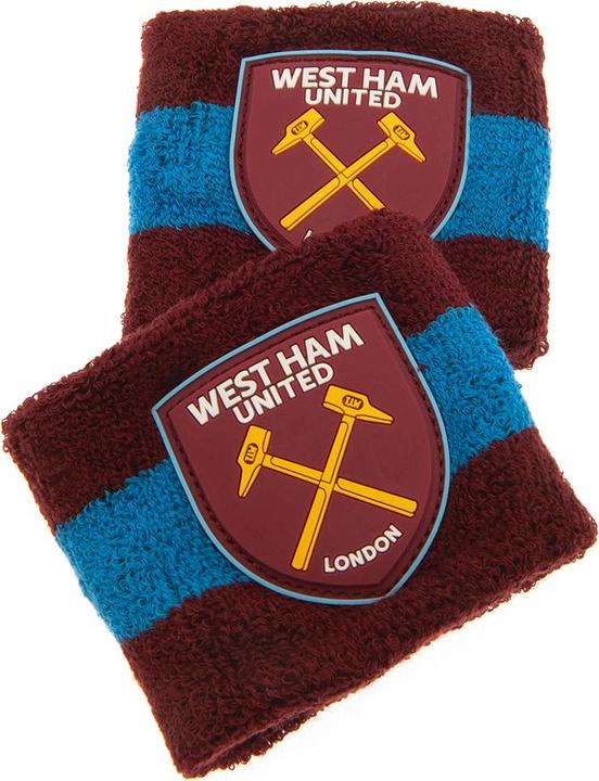 Image du produit West Ham United FC Poignet Crest (lot de 2) (Matériau 100% synthétique)