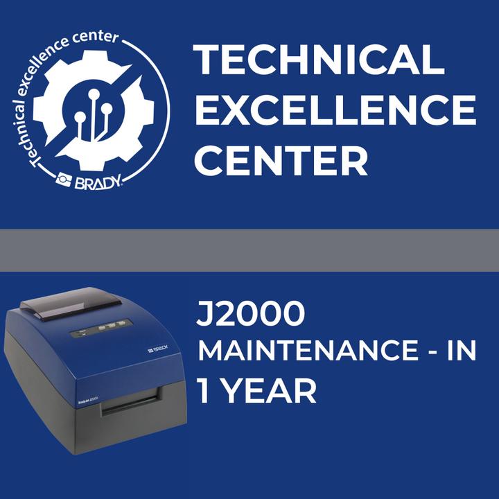 Actual product image Brady Service contract J2000 (12 months)