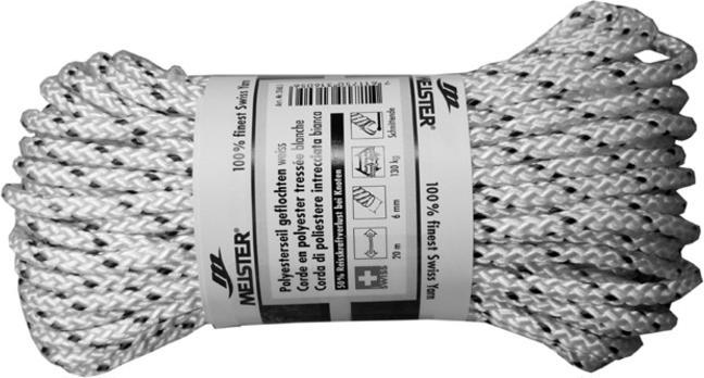 Actual product image Meister Polyester rope braided 5mm (20 m)