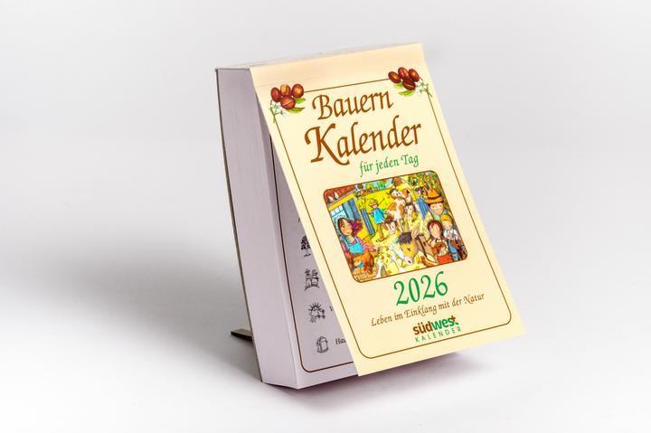 Produktbild Bauernkalender für jeden Tag 2026 - Leben im Einklang mit der Natur - Tagesabreisskalender zum (Harter Einband, Deutsch)