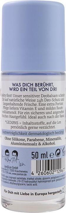 Produktbild Jean & Len Baumwolle, Deodorant, 50 ml (Roll-on, 50 ml)