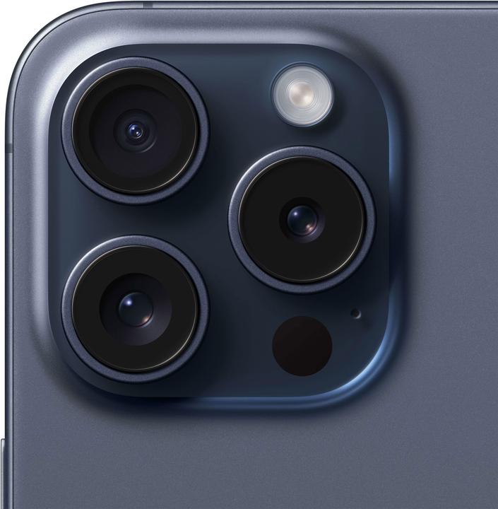 Produktbild Apple iPhone 15 Pro (128 GB, Blue Titanium, 6.10", SIM + eSIM, 48 Mpx, 5G)