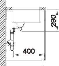 Produktbild Blanco Andano 500-U (Unterbauspüle, 44 cm, 54 cm)
