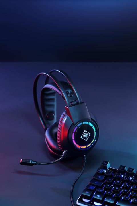Actual product image Deltaco USB - Wired Gaming Headset (Cable)