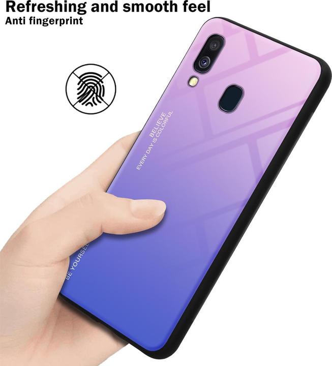 Produktbild Cadorabo TPU 2 Farben Glas Cover (Samsung Galaxy A40)