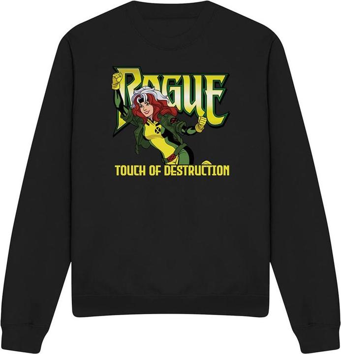 Actual product image X-Man Unisex Adult Touch Of Destruciton Rogue Sweatshirt (M)