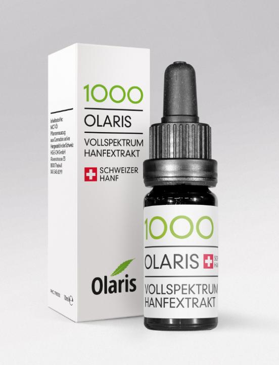 Produktbild Olaris Vollspektrum Hanfextrakt 1000 neu (Körpermilch, 10 ml)