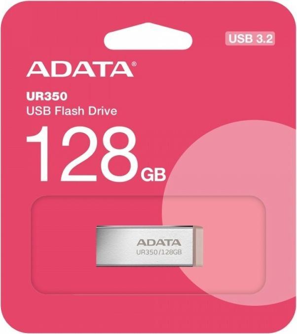 Image du produit Adata Pendrive UR350 USB3.2 Gen1 métal marron (128 Go, USB-A)