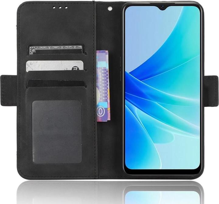Actual product image Cover-Discount OPPO A57s - Case with many card slots black (Oppo A57s)