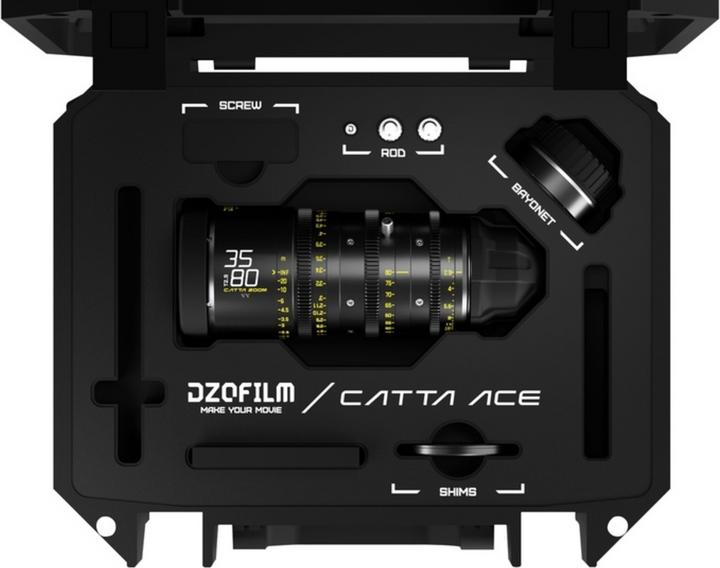 Productafbeelding Dzofilm Catta Ace Zoom 35-80 T2.9 Black for PL/EF Mount VV/FF - Box (L-Mount, C-mount, Volledig formaat)