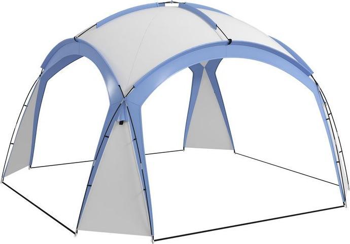 Produktbild Swisshandel24 Event Shelter 3,5 x 3,5m Pavillon mit Haken Tür Wasserabweisend Hellblau (350 cm, 350 cm)