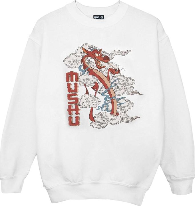 Actual product image Disney Girls Mulan Mushu Dragon Sweatshirt (140, 146)