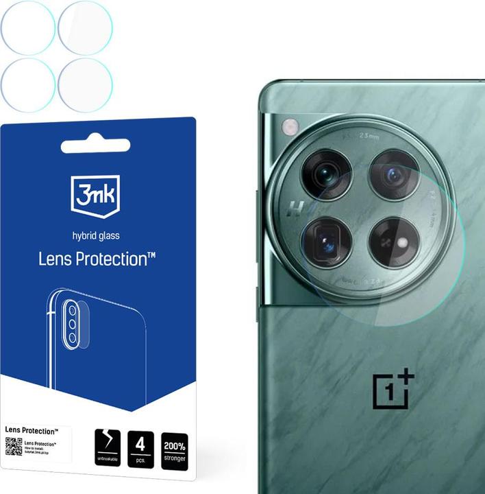 Actual product image 3MK Lens Protect OnePlus 12 5G Ochrona na obiektyw aparatu 4szt (1 Piece, OnePlus 12)