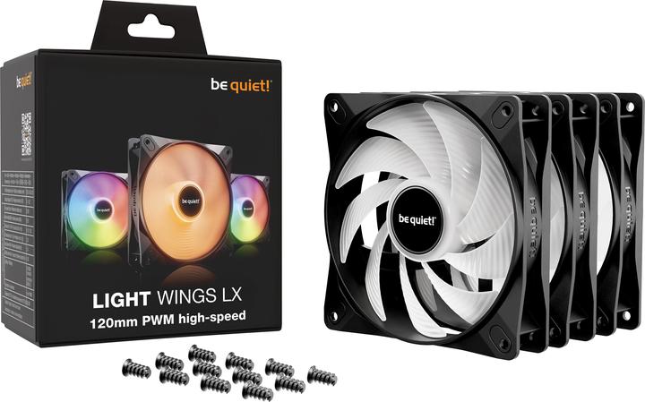 Produktbild be quiet! LIGHT WINGS LX 120mm PWM high-speed Triple-Pack (120 mm, 3 x)