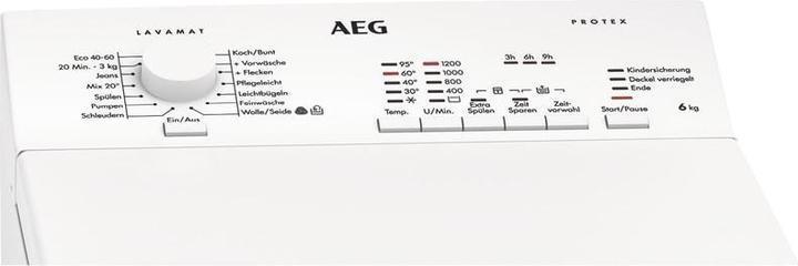 Actual product image AEG L5TBK31260 (6 kg, Rear)
