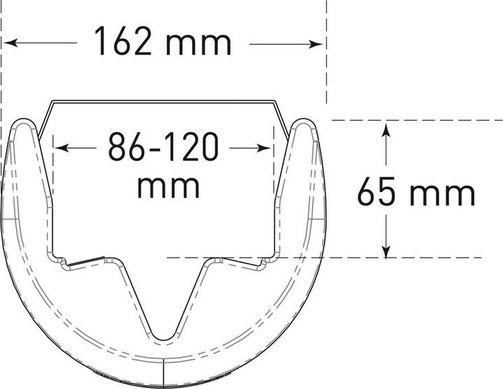 Immagine prodotto Moravia Protezione per colonne e pali, altezza 550 mm, da 86 a 120 mm, largh. x prof.