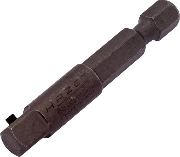 Actual product image HAZET Impact adapter 8508S-3 ∙ Hexagon, solid 6.3 (1/4 inches) ∙ Square, solid 6.3 mm (1/4 inch)