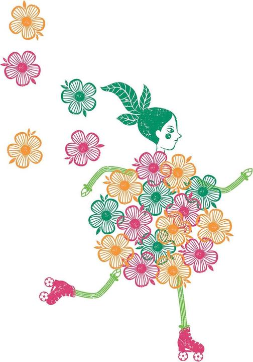 Produktbild Djeco Stempel Blumenmädchen