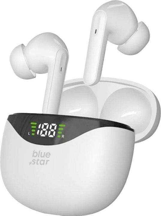 Immagine prodotto Wired headphones Blue Star BLUE STAR wireless earphones bluetooth TWS T60 white (4.50 h, Senza fili)