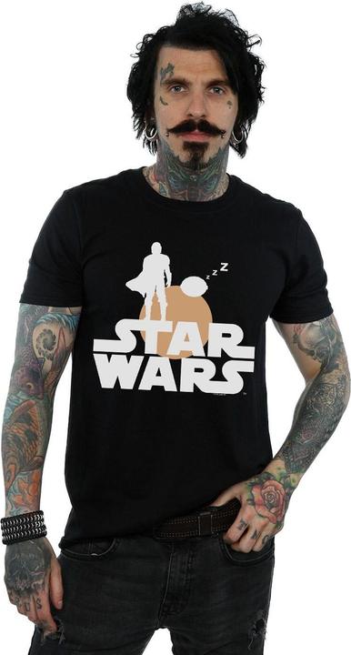 Immagine prodotto Star Wars The Mandalorian Mando And The Child Silhouette Maglietta Uomo (XL)