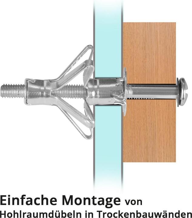 Produktbild Stahlwerk Hohlraumdübel-Zange im Set mit Metall-Hohlraumdübeln 72-teilig (72 Stk.)