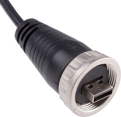 Rs Pro USB-A Metal C4 Cable + USBA plug (2.10 m, USB 2.0)