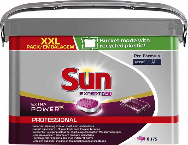 Image du produit Diversey Sun Professional All in 1 Extra Power 175 tablettes lave-vaisselle extra puissantes en boîte (Tabs)