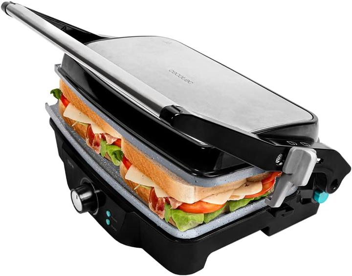 Immagine prodotto Cecotec Grill elettrico Rock'n Grill 1500 Stone Ceramic Mix&Grill (Noir/Gris)