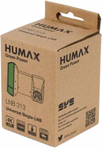 Immagine prodotto Humax Green Power LNB Protezione dalle intemperie, filtro LTE Basso consumo energetico (Singolo LNB)