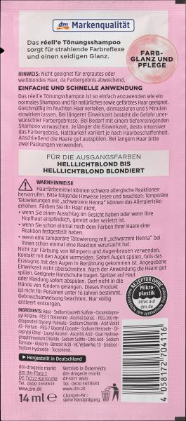 Actual product image Réell‘e Tint shampoo silver gray 10.11 (Silver grey 10.11)
