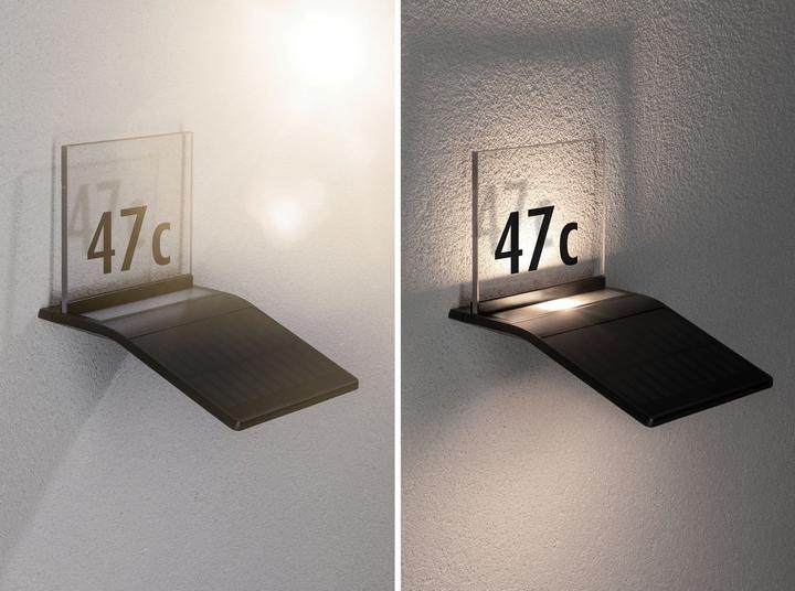 Image du produit Paulmann Numéros de maison solaires (145 lm, IP44)