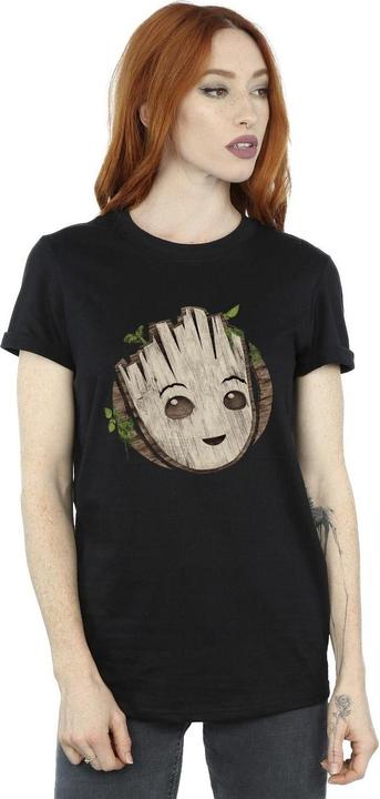 Immagine prodotto I Am Groot Wooden Head Maglietta Ampia Donna (XXL)