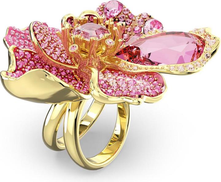Produktbild Swarovski Florere Cocktail Ring Pavé Blume Rosa (55)