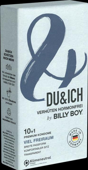 Image du produit Billyboy Billy Boy "You & Me : Lots of Space" 10 + 1 Premium Condoms pour une contraception sans hormones (11 pcs)