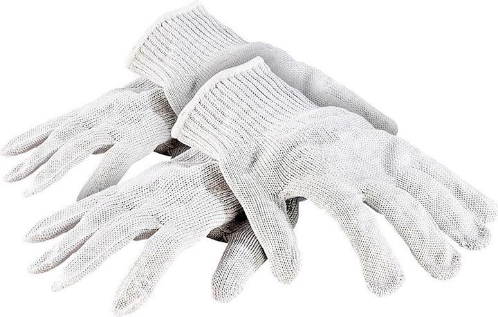 Produktbild AGT 2 Paar Nylon-Stahl-Handschuhe mit Schnittschutz (One Size)