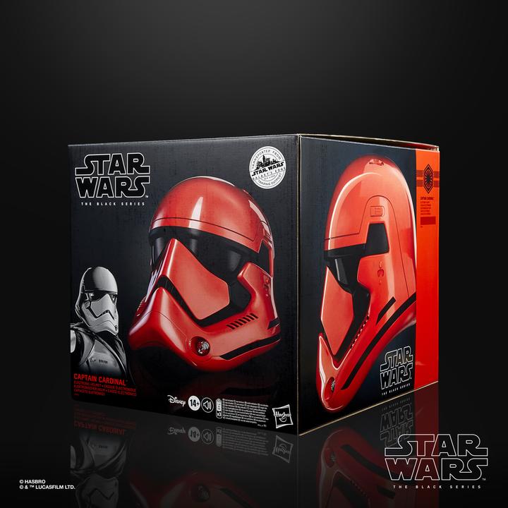 Actual product image Hasbro Star Wars The Black Series Galaxy's Edge Captain Cardinal electronic role-playing helmet