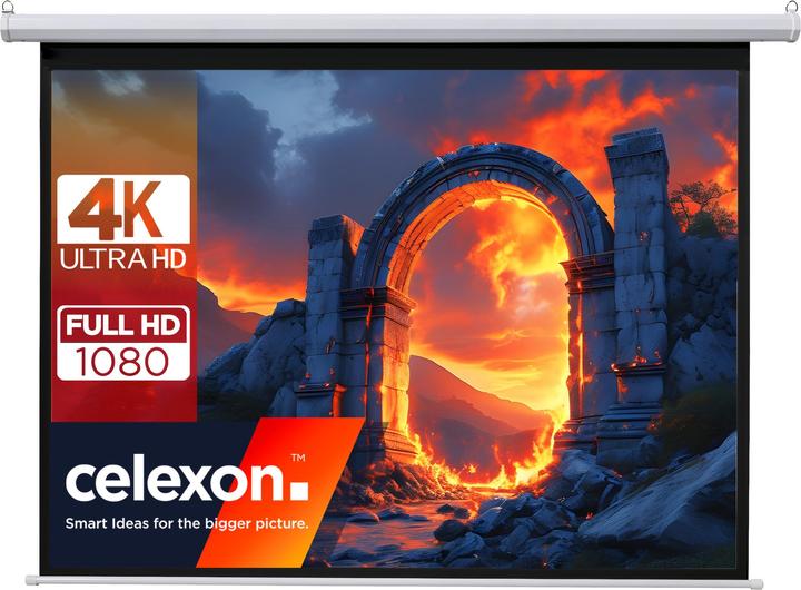 Produktbild Celexon basic elektrische Beamer-Motor-Leinwand optimal für Heimkino, Präsentation, Schule und Busin (94.49", 4:3)