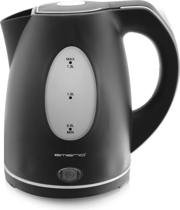 Produktbild Emerio Wasserkocher, 1.3L, Wasserstandsanzeige, schwarz (1.30 l)