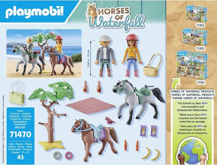 Produktbild Playmobil Reitausflug an den Strand mit Amelia und Ben (71470, Playmobil Horses of Waterfall)