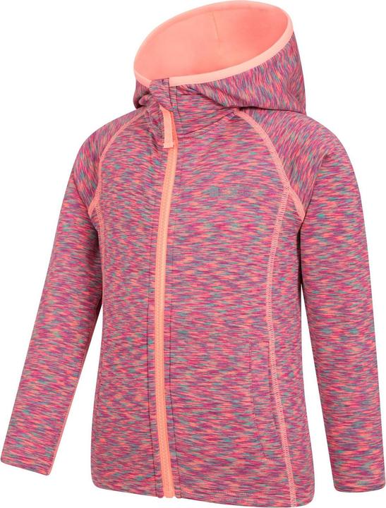 Actual product image Mountain Warehouse Childrens/Kids Kayleigh II Stripe Full Zip Hoodie (146, 152)