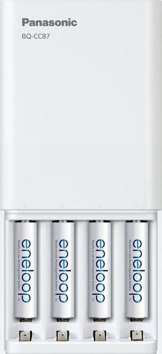 Produktbild Panasonic eneloop Smart Plus USB Travel Charger BQ-CC87 (4 Stk., AA, AAA, 2000 mAh, Ladegerät inkl. Akku)