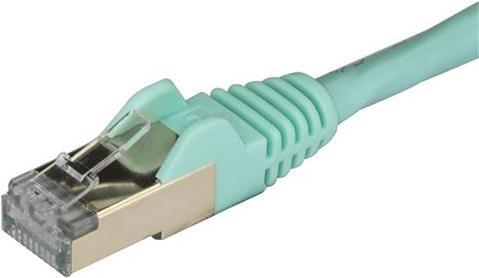 Actual product image StarTech Patch Cable Cat6a 0.5m Aqua (STP, CAT6a, 0.50 m)