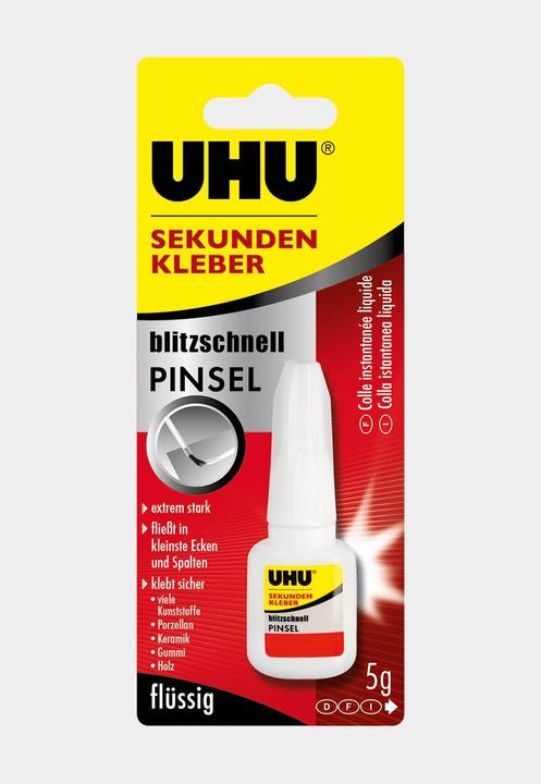Productafbeelding UHU Superlijm bliksemsnel met kwast (5 g)