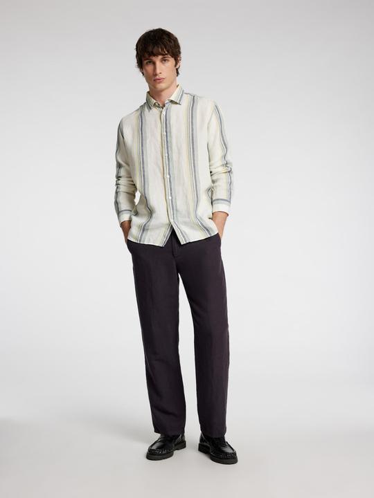 Image du produit Selected Homme 220 Pantalon loose fit en lin mélangé (30)