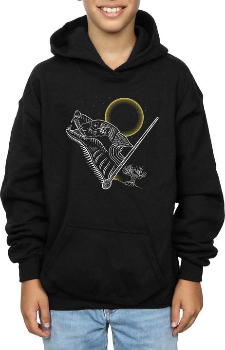 Werewolf Line Art Kapuzenpullover Jungen