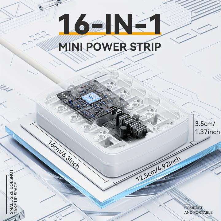 Image du produit PhoneLook 16-in-1 Steckdosenleiste (16 x, USB, Type 13, 3 m)